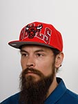 Бейсболка MITCHELL NESS арт. HHSS7646-CBUYYPPPRED1 Chicago Bulls NBA (красный)